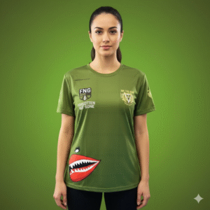 Veteran Trike Brigade - Short Sleeve Cycling Jersey - Female Shark Mouth - M