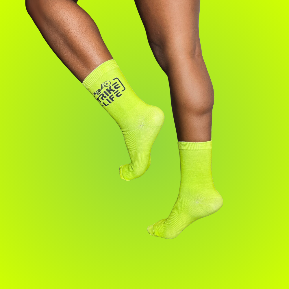 Trike Life Socks: Hi-Vis Yellow Edition - Image 2