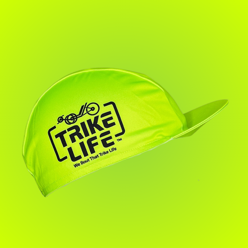 Trike Life Cycling Cap: Hi-Vis Fluorescent Edition