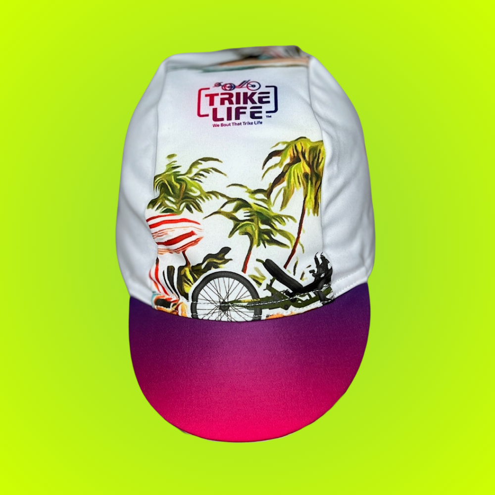 Trike Life Cycling Cap: Ombre Winter Edition